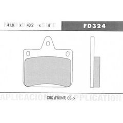 ΤΑΚΑΚΙΑ ΦΡΕΝΩΝ ΓΙΑ KART FD324 GALFER