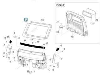 Μπαμπρίζ Piaggio Porter D120 E5 - 2010-2015 ZAPS90CK ZAPS90PK B007324