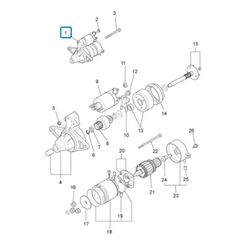 Μίζα Piaggio Porter 1300 Pick-Van 2000-2009 ZAPS85 T2810087551B