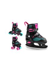 SMJ Sport BS-616TP Inline / Quad Rollers Μαύρα Ενηλίκων/Παιδικά
