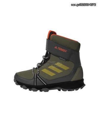 Adidas Παιδικά Μποτάκια Πεζοπορίας Terrex Snow Cf Winter Αδιάβροχα με Σκρατς Focus Olive / Pulse Olive / Impact Orange GZ1178