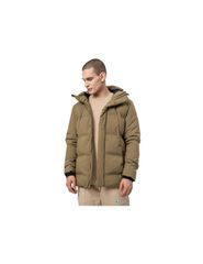4F Ανδρικό Χειμωνιάτικο Μπουφάν Puffer Μπεζ H4Z22-KUMP007-74S