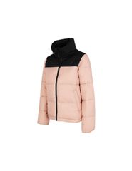 4F Κοντό Γυναικείο Puffer Μπουφάν για Χειμώνα Coral H4Z22-KUDP014-65S