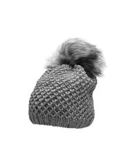 4F Pom Pom Beanie Ανδρικός Σκούφος Πλεκτός σε Γκρι χρώμα H4Z22-CAD014-25M