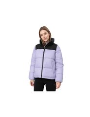 4F Κοντό Γυναικείο Puffer Μπουφάν για Χειμώνα Μωβ H4Z22-KUDP014-51S