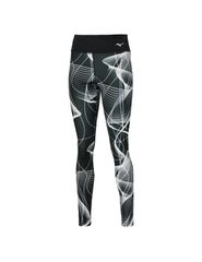Mizuno Running Γυναικείο Μακρύ Κολάν Ψηλόμεσο Μαύρο J2GB270309