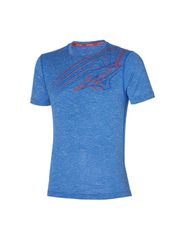 Mizuno Core Driven Ανδρικό Αθλητικό T-shirt Κοντομάνικο Μπλε J2GA253575