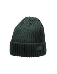 4F Beanie Ανδρικός Σκούφος με Rib Πλέξη σε Χακί χρώμα H4Z22-CAM009-43S