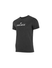 4F Ανδρικό T-shirt Γκρι με Στάμπα H4Z22-TSM354-23M
