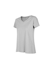 4F Γυναικείο Αθλητικό T-shirt με V Λαιμόκοψη Γκρι H4Z22-TSD352-27M