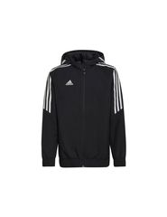 Adidas Παιδικό Αθλητικό Μπουφάν Κοντό με Κουκούλα Μαύρο Condivo 22 HA6253