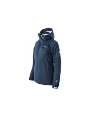 Hitec Κοντό Γυναικείο Puffer Μπουφάν Αδιάβροχο για Χειμώνα Μπλε