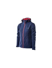 Hitec Κοντό Γυναικείο Puffer Μπουφάν Αδιάβροχο για Χειμώνα Μπλε