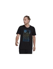 Adidas Αθλητικό Ανδρικό T-shirt Μαύρο με Στάμπα H50930