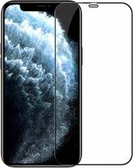 3D Tempered Glass Full Cover & Full Glue για iPhone 12 Pro - μαύρο