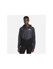 Nike Shield Γυναικείο Μπουφάν Running Αδιάβροχο και Αντιανεμικό Γκρι DC8041-010