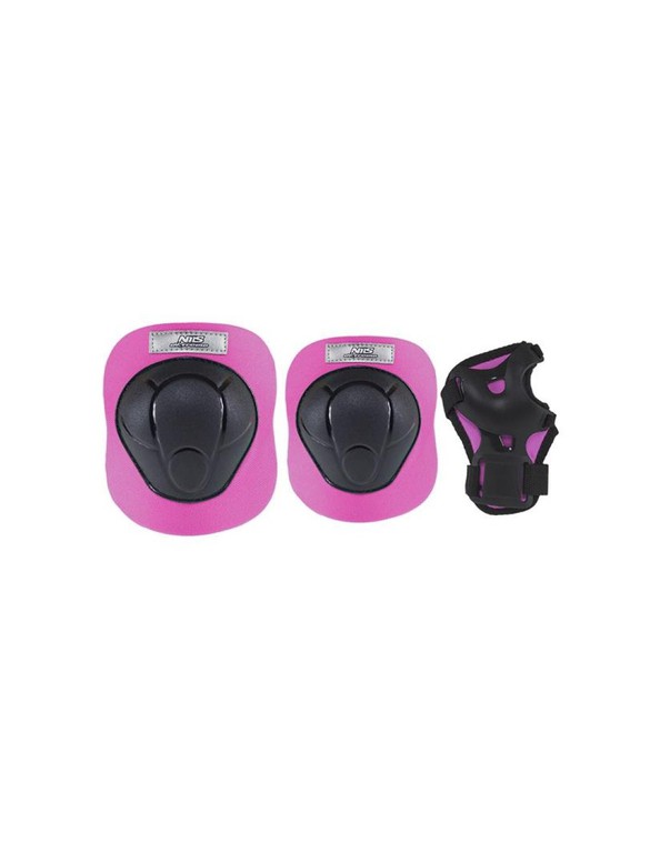 Protectors set Nils Extreme black and pink H210 size S