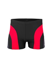 Crowell Crowell Sykes Ανδρικό Μαγιό Σορτς Black/Red με Ρίγες