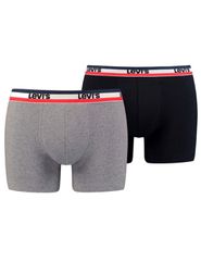 Levi"s Ανδρικά Μποξεράκια Μαύρο / Γκρι 2Pack 37149-0202