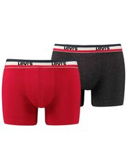 Levi"s Ανδρικά Μποξεράκια Anthracite / Red 2Pack 37149-0205