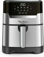 Moulinex Easy Fry & Grill Precision Φριτέζα Αέρος με Αποσπώμενο Κάδο 4.2lt Ασημί EZ505D