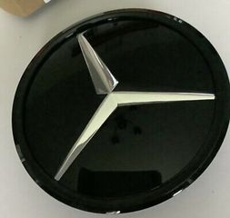 ΣΗΜΑ ΕΜΠΡΟΣ Mercedes Front Grille STAR Badge Distronic Design Emblem Mirror Black CLASS.