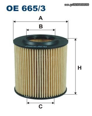 ΦΙΛΤΡΟ ΛΑΔΙΟΥ FILTRON F-822  OE6653 U20214302 U2Y014302 1720612 BB3Q6744BA