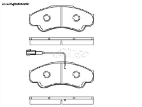 ΓΝΗΣΙΑ "PEUGEOT" ΤΑΚΑΚΙΑ ΕΜΠΡΟΣΘΙΩΝ ΦΡΕΝΩΝ ΓΙΑ PEUGEOT-CITROEN-FIAT (BOXER I - DUCATO I - JUMPER I)