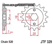 Γρανάζι Κίνησης JTF329 13/14  honda MTX/MBX 125