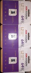 Hikvision SD cards 68GB 3 κομμάτια*