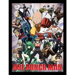 ONE PUNCH MAN - Heroes and Villains - Collector Engineered Wood Print 30x40cm