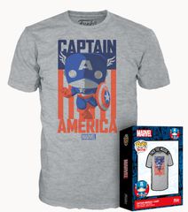 MARVEL - Captain America - T-Shirt POP (M)