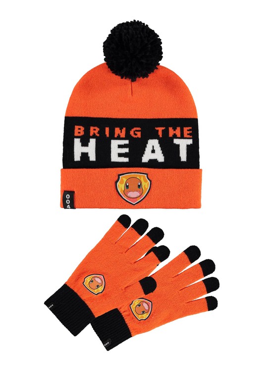 POKEMON - Charmander - Beanie & Gloves Gift Set one size