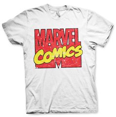 MARVEL - Vintage Marvel Comics Logo - T-Shirt (M)-thumb-0
