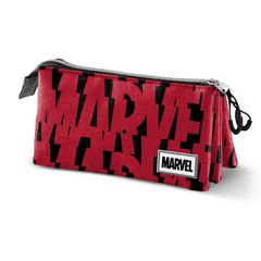 MARVEL - Pencil Case 3 comp - '23x11x10' - Recycled Material-thumb-0