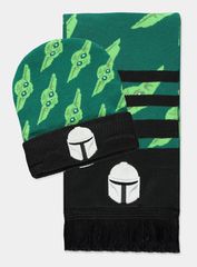STAR WARS - Mando & Grogu Green - Beanie & Scarf Gift Set one size