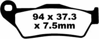 Κωδ.214083 EBC carbon τακάκια FA181TT 1 σετ για 1 δαγκάνα τηλ.215-215-8211