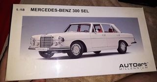 *RARE* MERCEDES BENZ 300 SEL / AUTOART MILLENNIUM / 1:18 WHITE