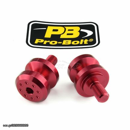 Κωδ.222822 Pro Bolt bobbins 1mm Αλουμίνιο BOB10R για KAWASAKI ZZR 1400 ABS 06-20 / KTM DUKE 390 ABS 13-18 κόκκινο τηλ.215-215-8211