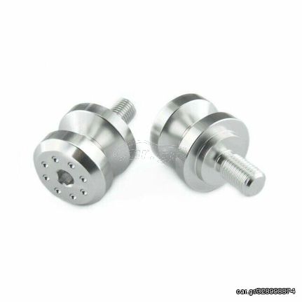 Κωδ.222827 Pro Bolt bobbins 6mm Αλουμίνιο BOB6S για DUCATI MONSTER 821 ABS 14-20 / APRILIA RS 125 99-13 ασημί τηλ.215-215-8211