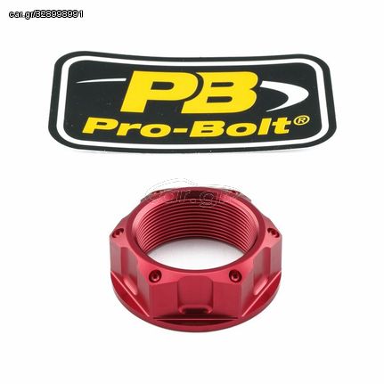 Κωδ.222894 Pro Bolt παξιμάδι τιμονόπλακας Αλουμίνιο LTYOKEO40R για BMW S 1000 RR ABS 10-24 / YAMAHA YZF-R1 1000 98-14 κόκκινο τηλ.215-215-8211