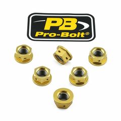 Κωδ.223296 Pro Bolt παξιμάδια γραναζιού 10X1.25 1τεμ Αλουμίνιο SPN10DG για DUCATI SCRAMBLER 803 ABS 15-23 / KAWASAKI NINJA 650 ABS 17-24 χρυσό τηλ.215-215-8211