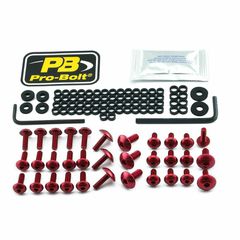 Κωδ.223677 Pro Bolt βίδες φαίρινγκ Αλουμίνιο FDU310R για DUCATI PANIGALE 959 ABS 16-19 κόκκινο τηλ.215-215-8211