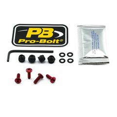 Κωδ.223970 Pro Bolt σετ βίδες φαίρινγκ Αλουμίνιο SKDUC4R για APRILIA RS4 125 11-16 / APRILIA TUONO 1000 R 06-10 κόκκινο τηλ.215-215-8211