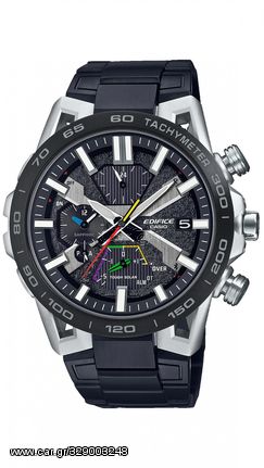 Ρολόι Casio Edifice Solar Power Bluetooth με μαύρο μπρασελέ EQB-2000DC-1AER