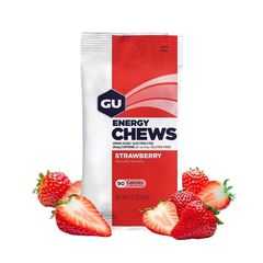 GU Energy Chews Strawberry - 60gr έως 12 άτοκες δόσεις ή 24 δόσεις