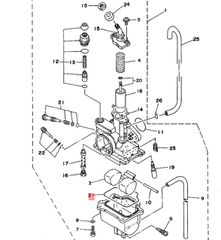 O-ring Ποτηράκι Καρμπυρατέρ Yamaha Crypton-R (5ER) 1999-2002 4GL142390000