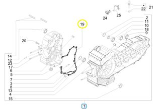 Φλάντζα Κάρτερ Gilera Fuoco 500 E3 2007-2013 (EMEA) ZAPM61100 872909