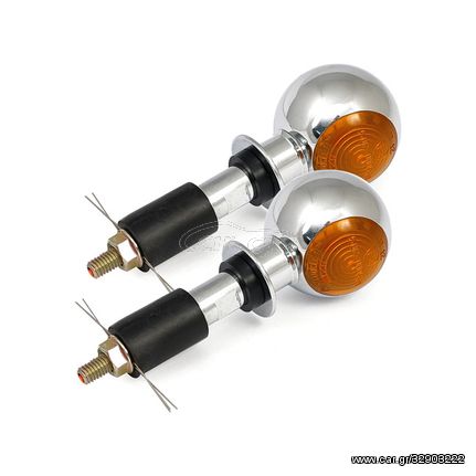 MINI BULLS-EYE TURN SIGNALS, CHROME