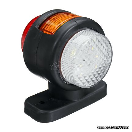 Σέτ LED Όγκου Ωμέγα Τριπλά Κερατάκια 12V / 24V IP66 Κόκκινό / Λευκό / Κίτρινο